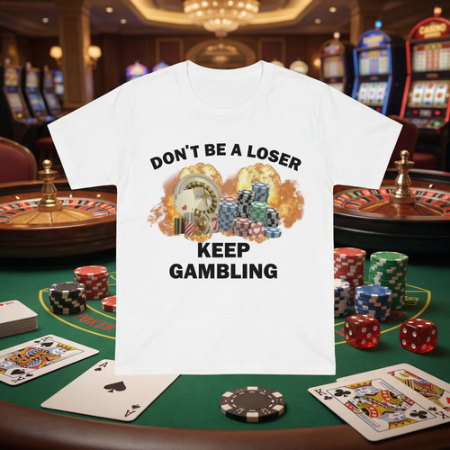 DON'T BE A LOSER KEEP GAMBLING T-SHIRT