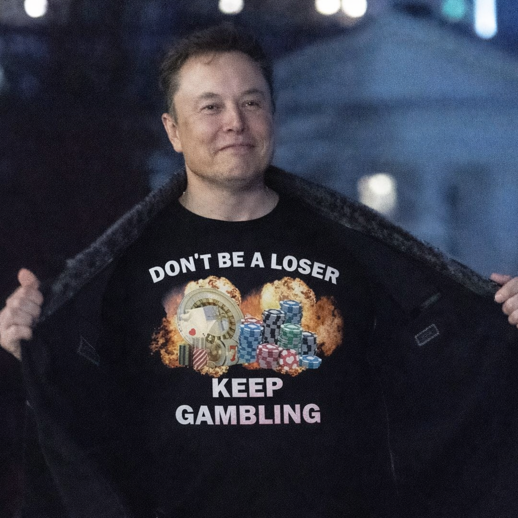 DON'T BE A LOSER KEEP GAMBLING T-SHIRT